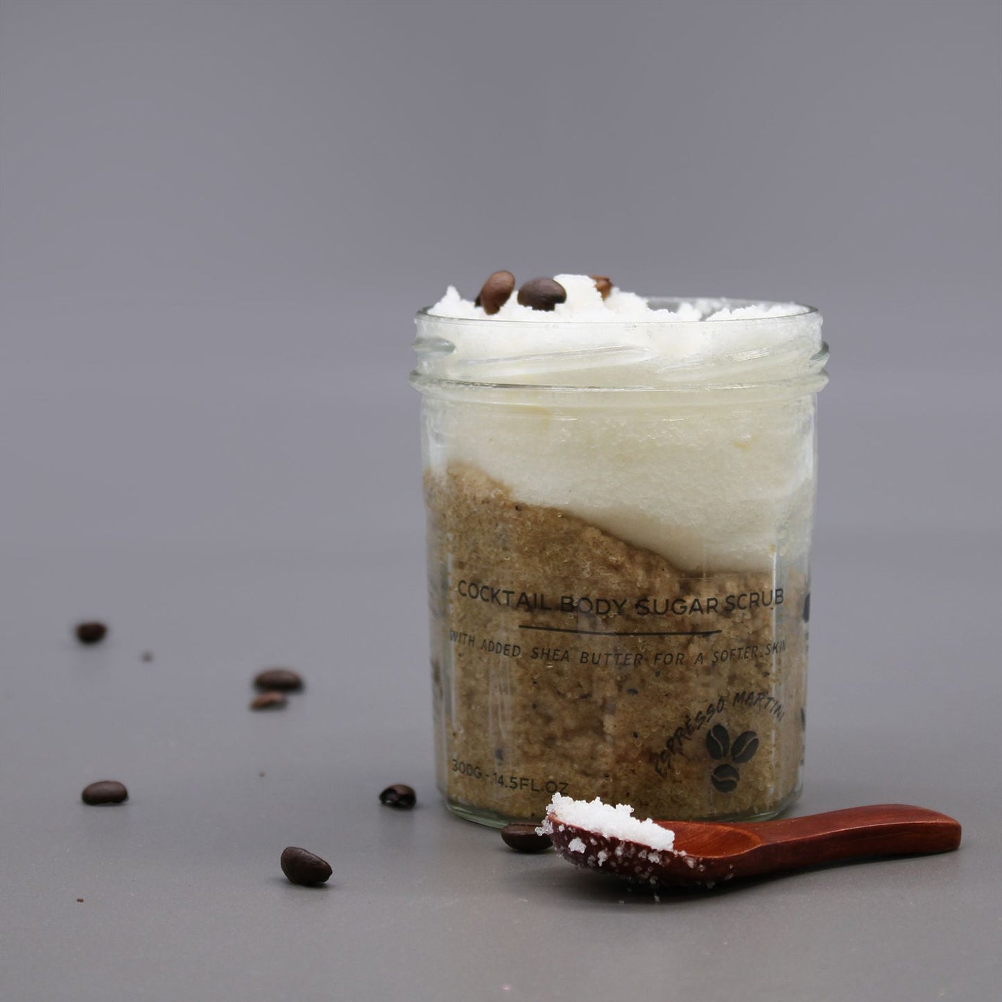 Cukrový telový peeling s vôňou - Espresso Martini 300g