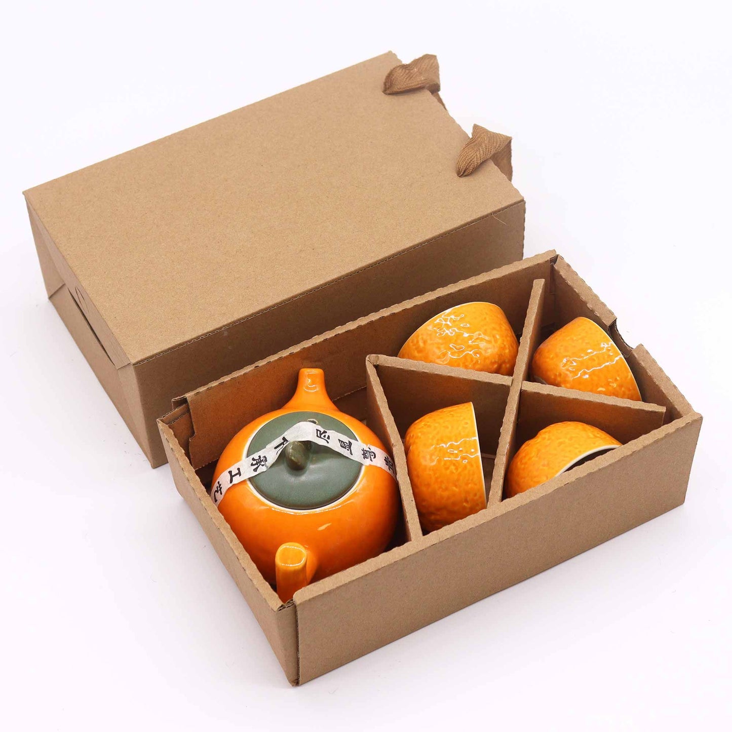 Set čajovej kanvice Herbal Orange – kanvice a štyri šálky