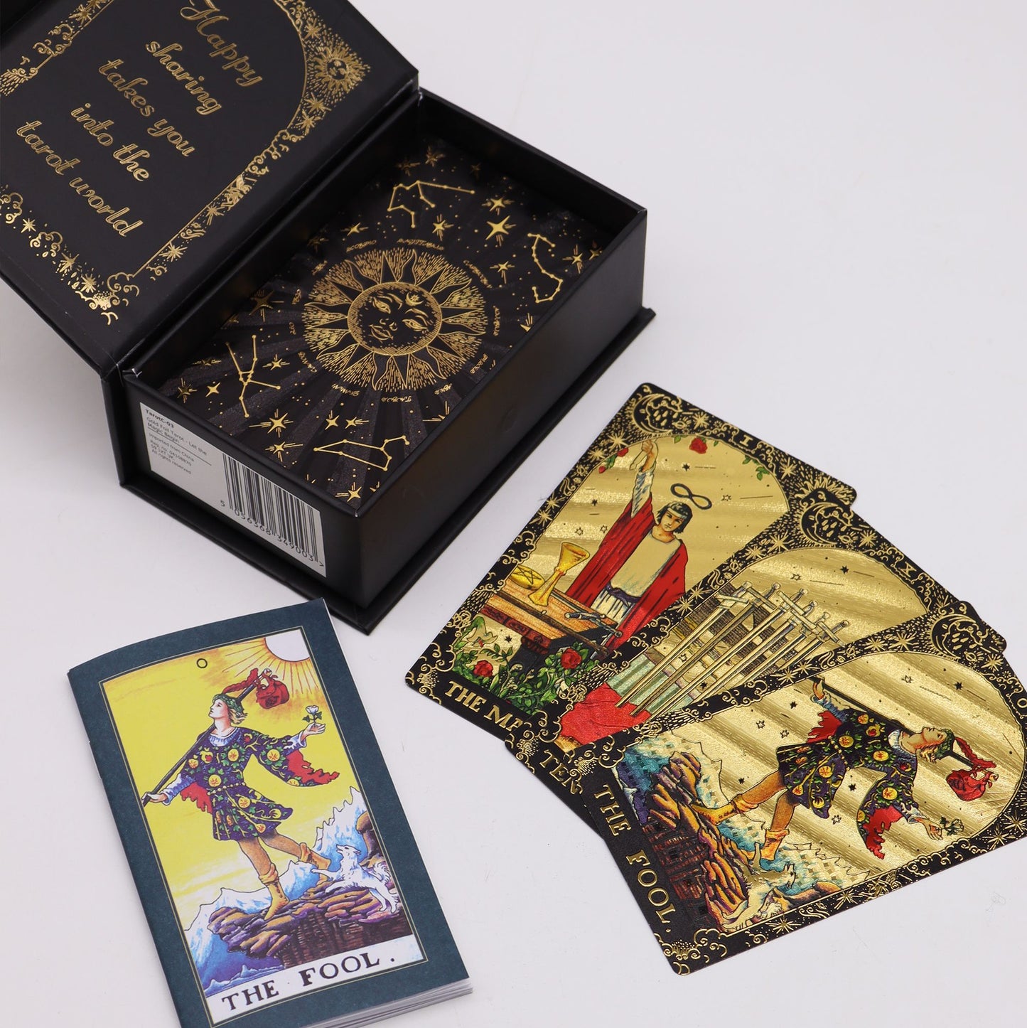Tarot so zlatou fóliou – Nech mágia začne – darčeková krabička