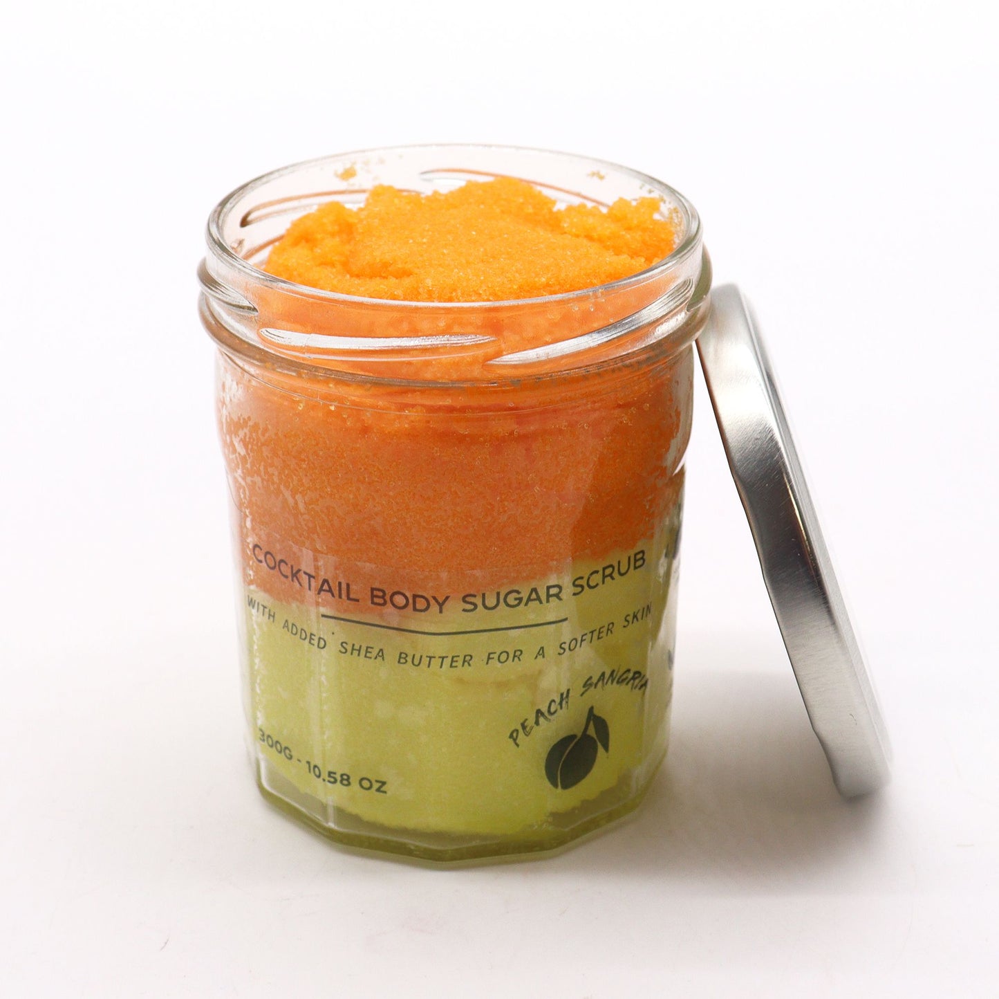 Cukrový telový peeling s vôňou - Peach Sangria, 300 g