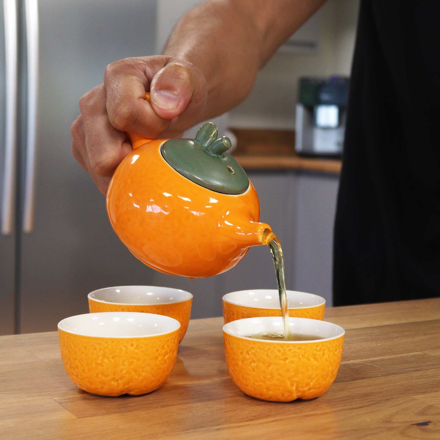 Set čajovej kanvice Herbal Orange – kanvice a štyri šálky