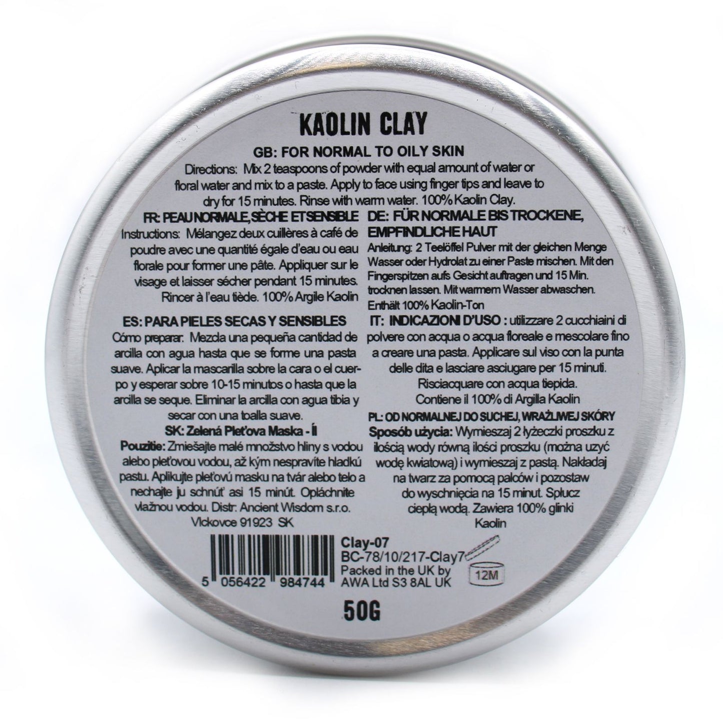 Kaolín Clay 50g