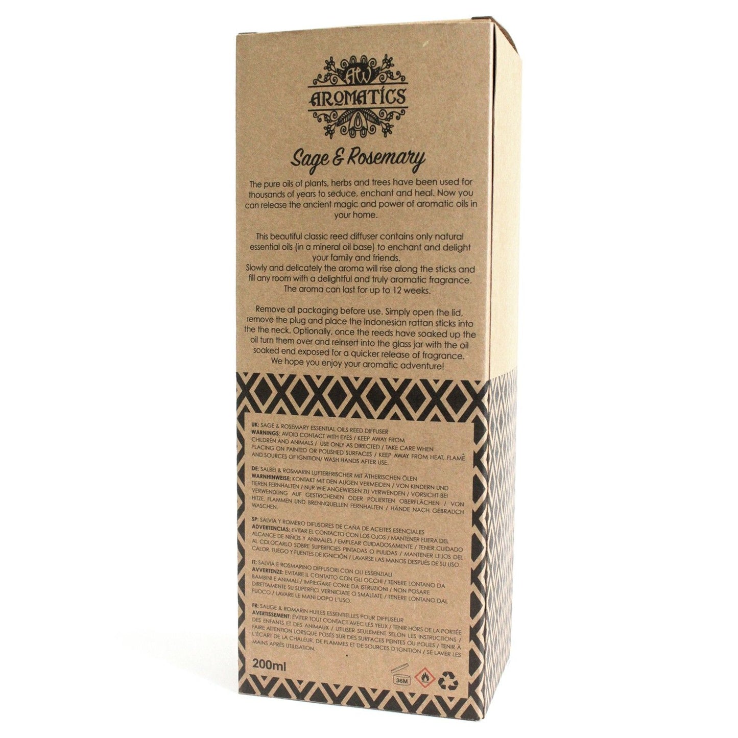 Aróma difuzér s esenciálnymi olejmi Šalvia & Rozmarín 200 ml