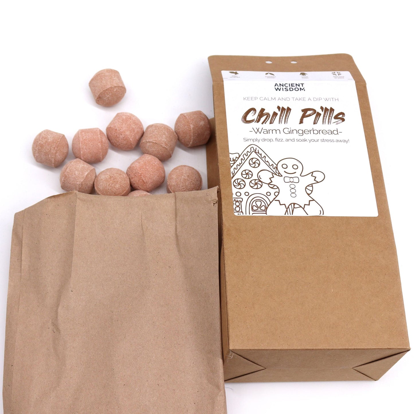 Darčekové balenie Chill Pills 350 g - Warm Gingerbread