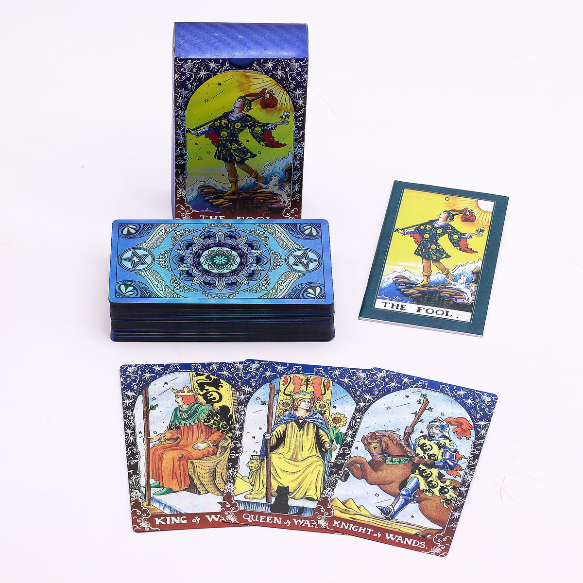 Tarotové karty Mandala s príručkou – modré
