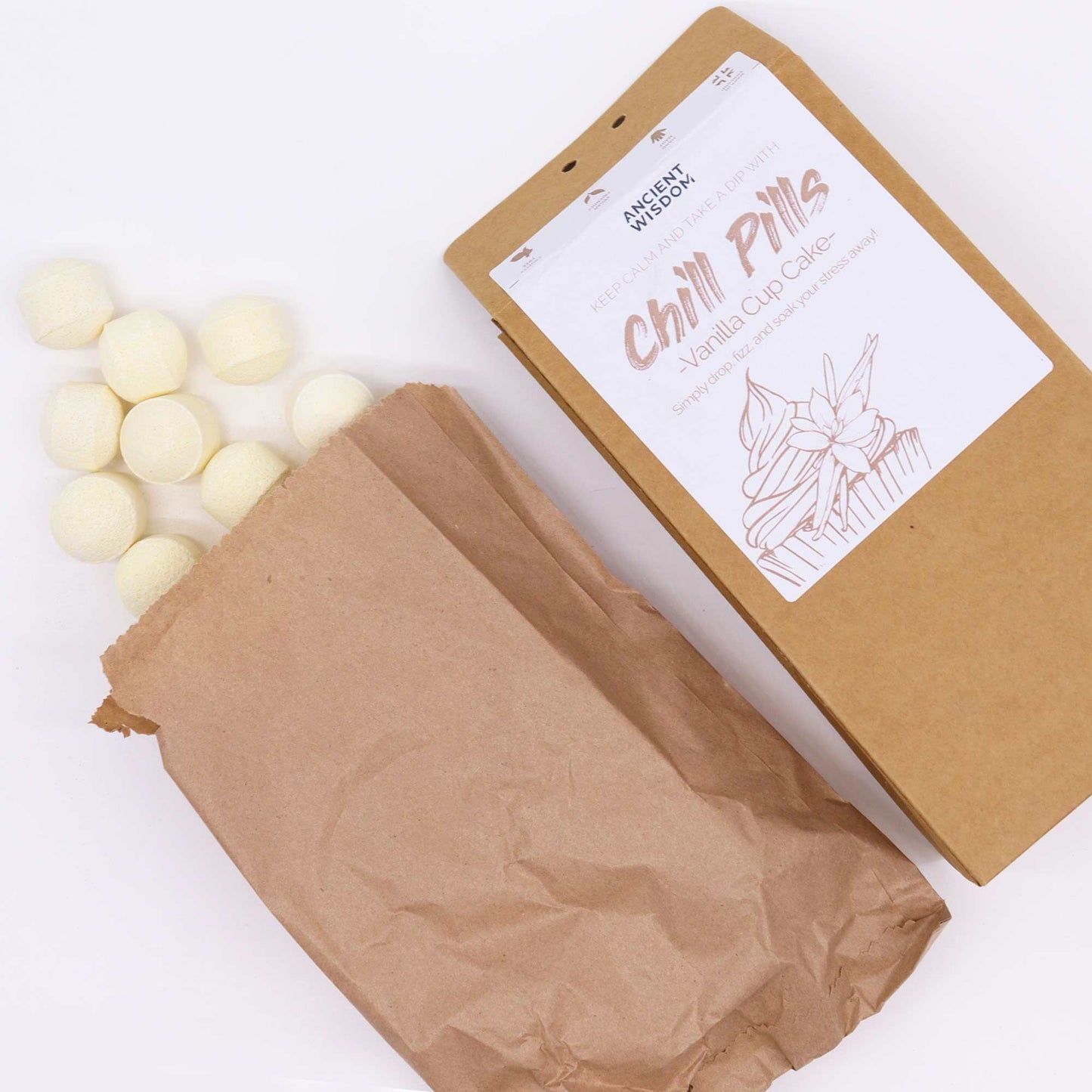 Darčekové balenie Chill Pills 350 g - Vanilla Cup Cake