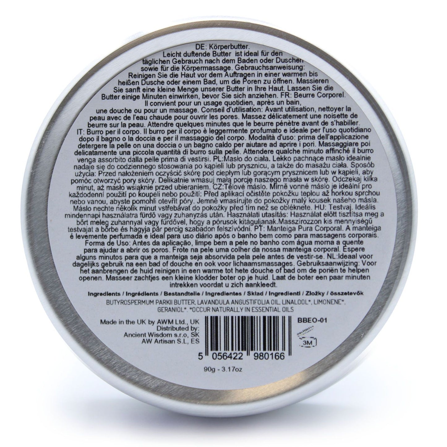 Aromaterapeutické bambucké maslo 90 g - levanduľa