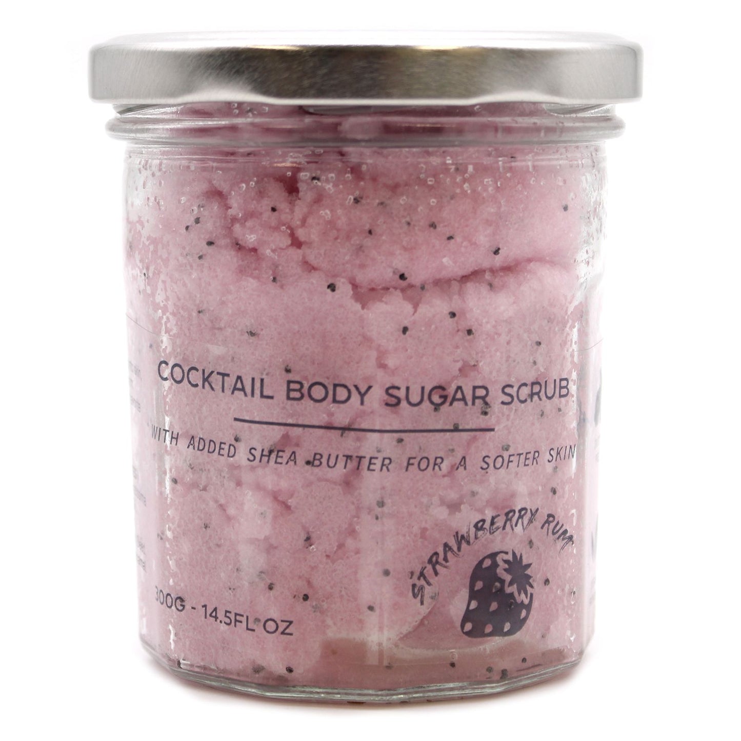 Cukrový telový peeling s vôňou - Strawberry Rum 300g