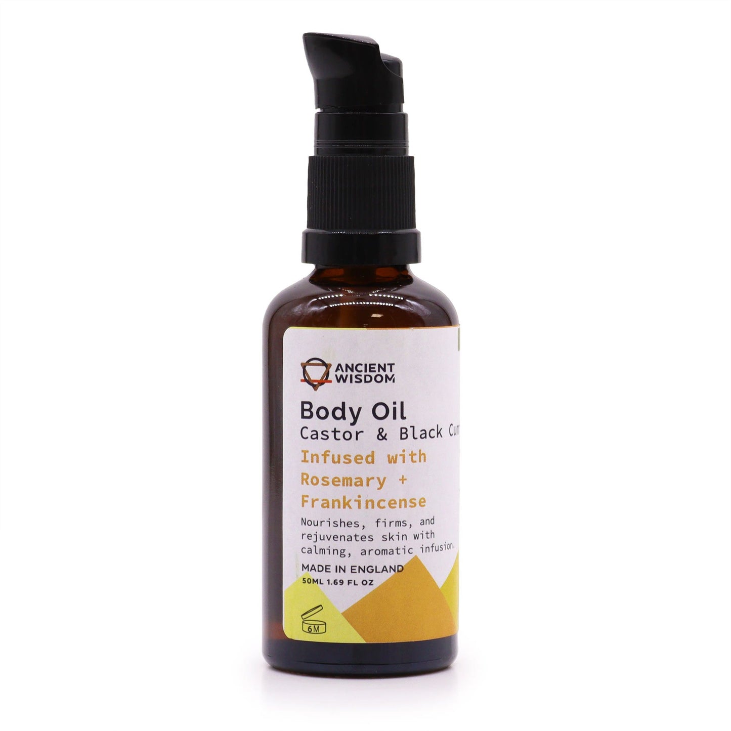 Organický telový olej 50ml - rozmarín a kadidlo