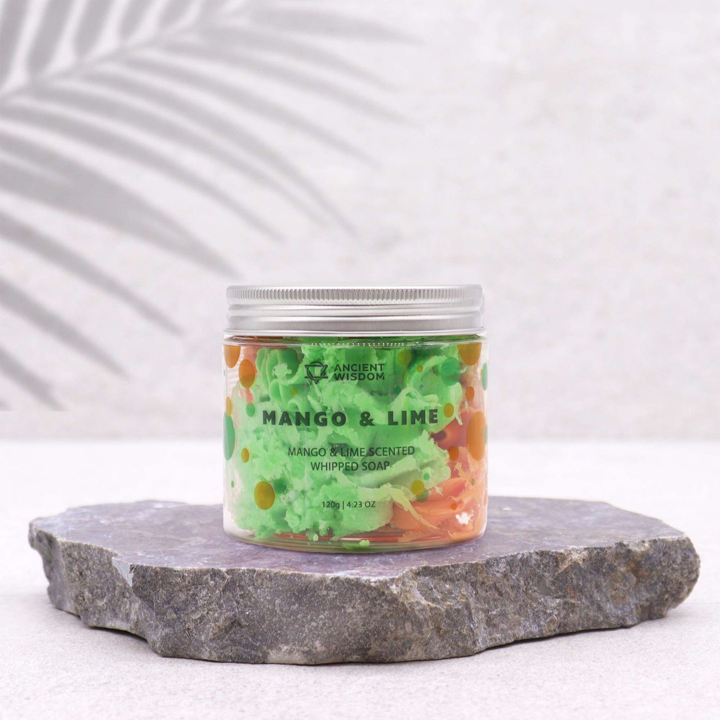 Šľahané krémové mydlo Mango & limetka, 120 g.
