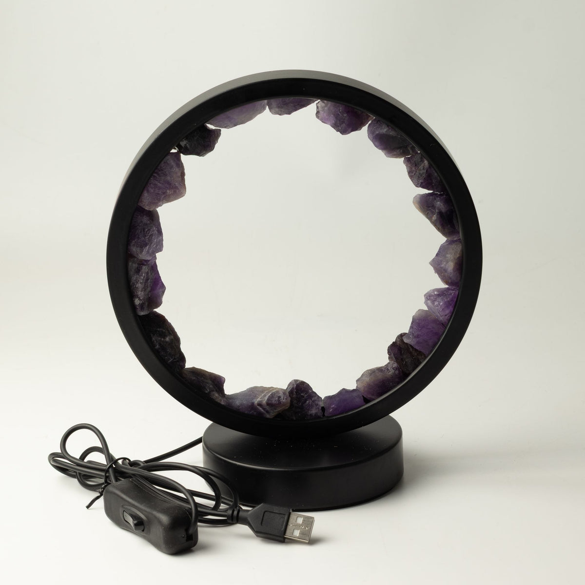 Dekoratívna lampa Halo s ametystom – Zen Spirit