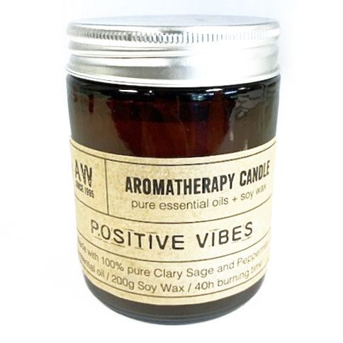 Aromaterapeutická sójová sviečka 200 g - Positive Vibes