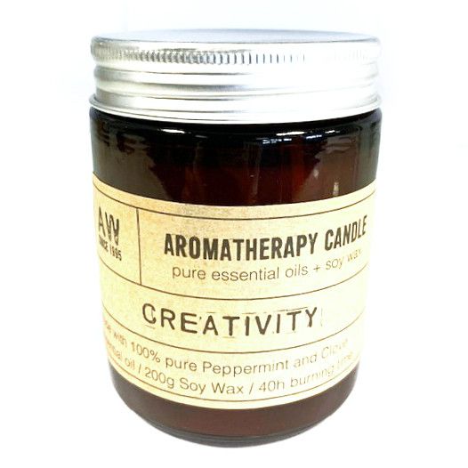 Aromaterapeutická sójová sviečka 200 g – Creativity