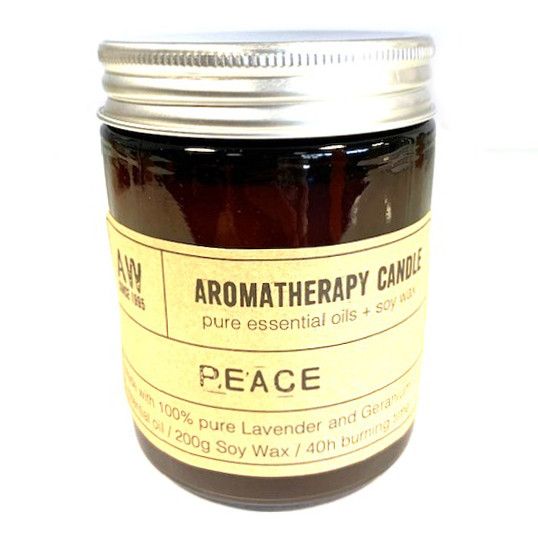 Aromaterapeutická sójová sviečka 200 g – Peace