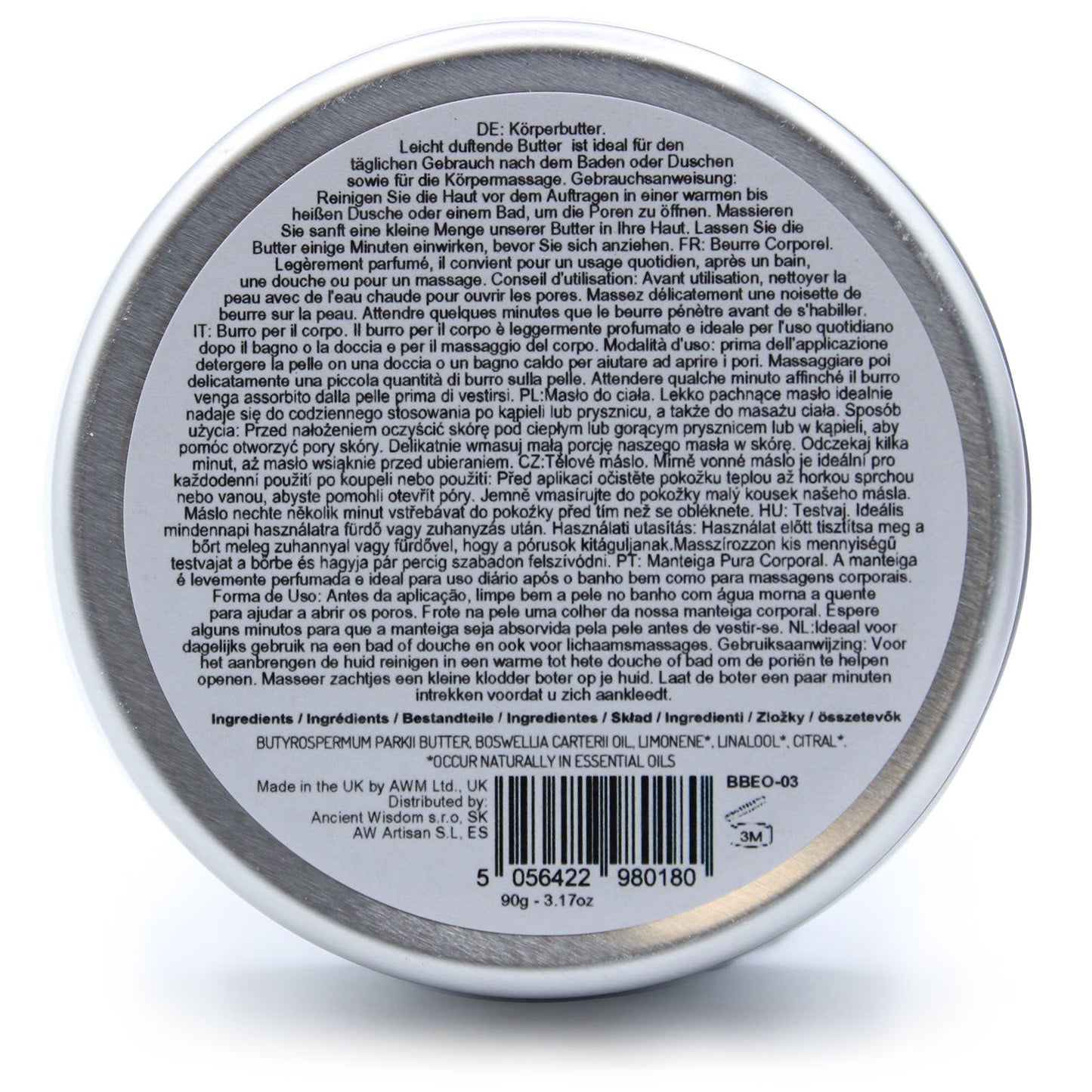 Aromaterapeutické bambucké maslo 90 g - kadidlo