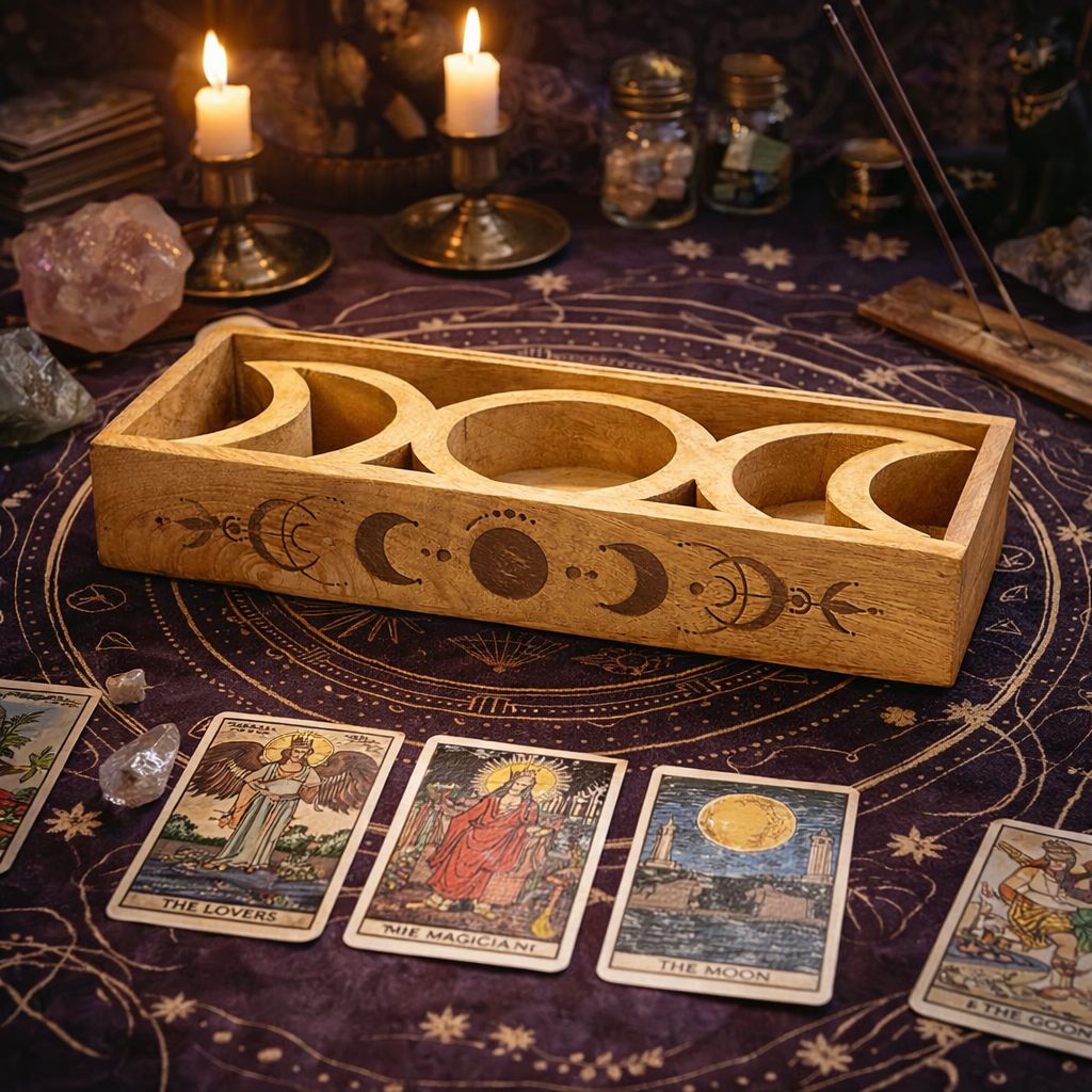 Podnos na tarot so stojančekom – Fázy mesiaca
