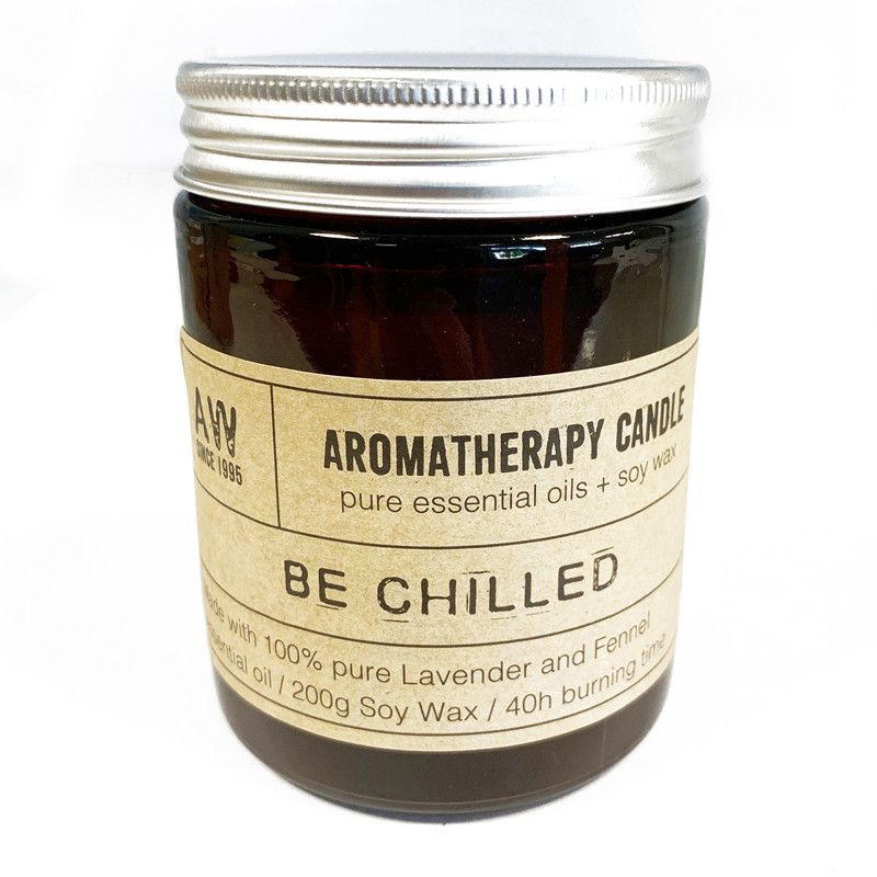 Aromaterapeutická sójová sviečka 200 g – Be Chilled