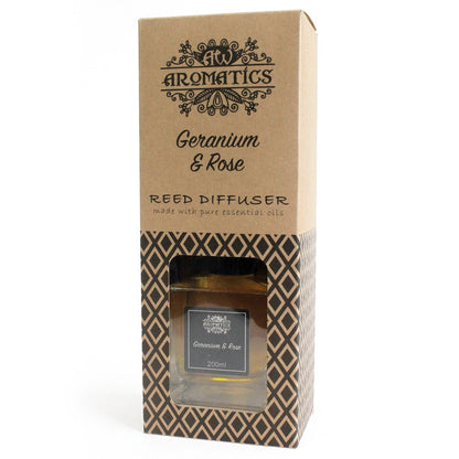 Aróma difuzér s esenciálnymi olejmi Pelargonie &amp; Ruže 200 ml