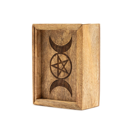 Malá škatuľka na tarot so stojanom