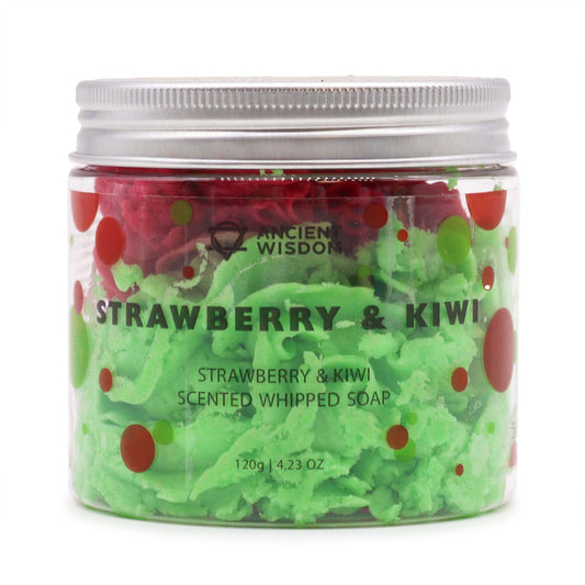 Šľahané krémové mydlo Jahoda &amp; kivi, 120 g