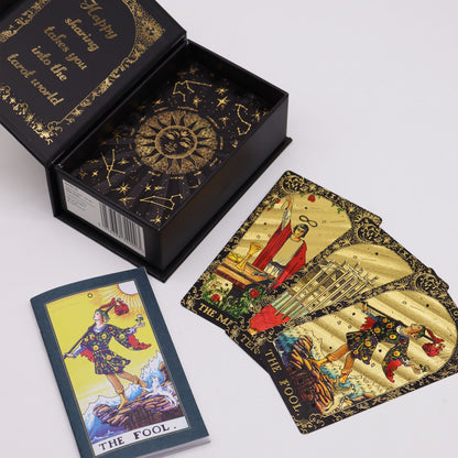 Tarot so zlatou fóliou – Nech mágia začne – darčeková krabička