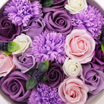 Round Box - Lavender Rose &amp; Carnation
