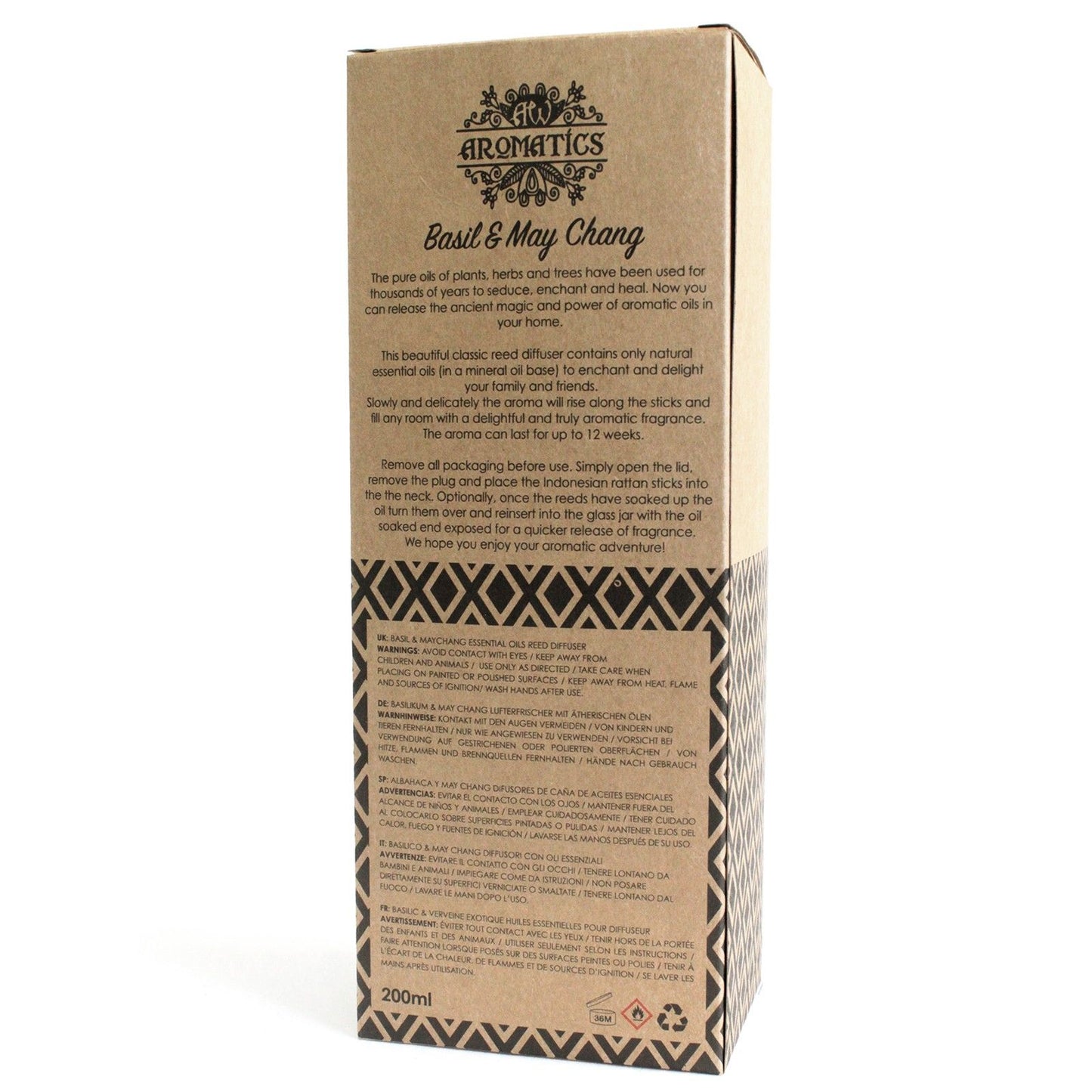Aróma difuzér s esenciálnymi olejmi Bazalka &amp; Maychang 200 ml