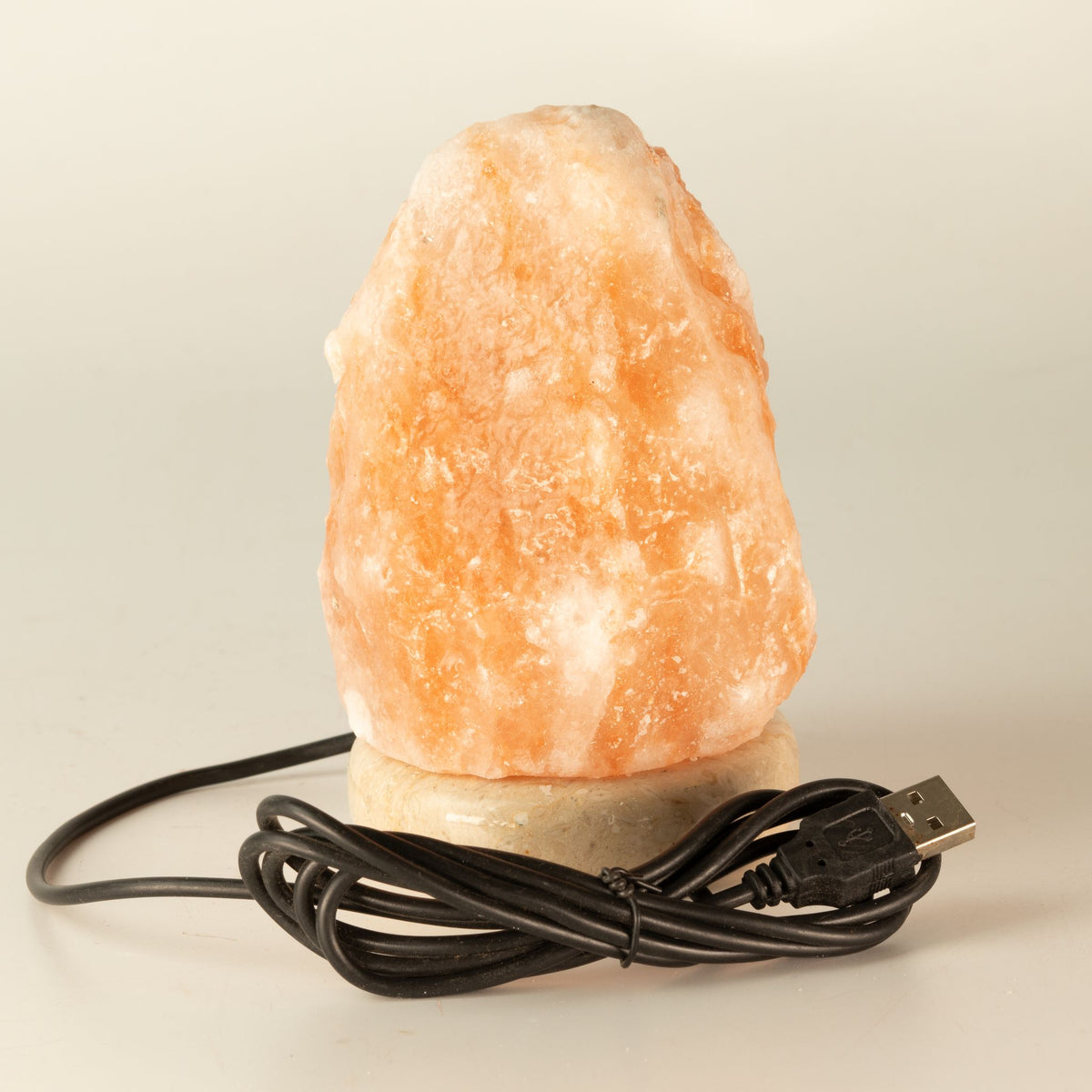 USB soľná lampa, 11,5 cm – farebné svetlo