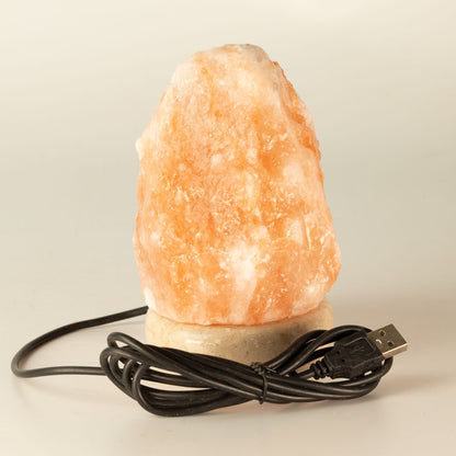 USB soľná lampa, 11,5 cm – farebné svetlo