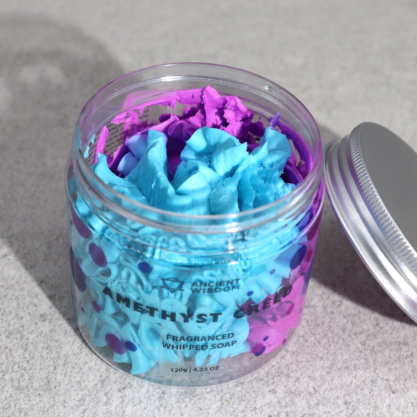 Šľahané krémové mydlo – Amethyst Creed 120 g