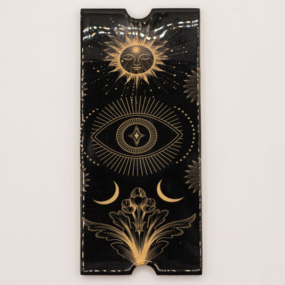 Organizér na tarot z mangového dreva – štyri priehradky
