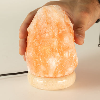 USB soľná lampa, 11,5 cm – farebné svetlo