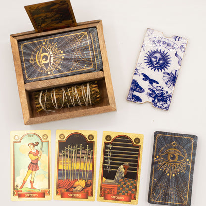Krabička na tarot s dvoma priehradkami
