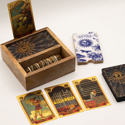 Krabička na tarot s dvoma priehradkami