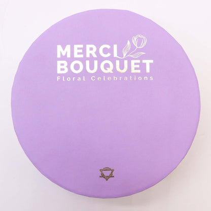 Round Box - Lavender Rose &amp; Carnation