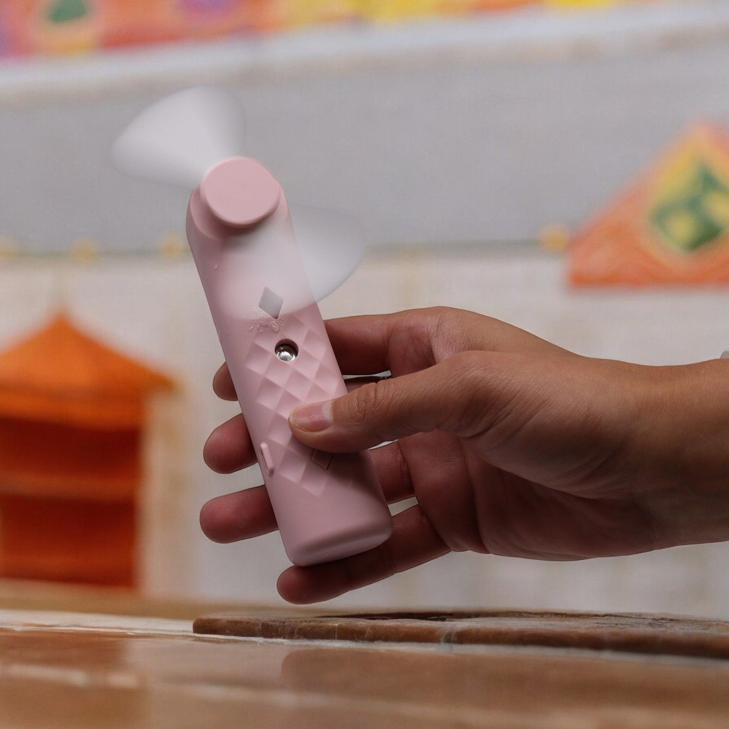 Pink Nano Mist Face Fan &amp; Spray - USB chargable