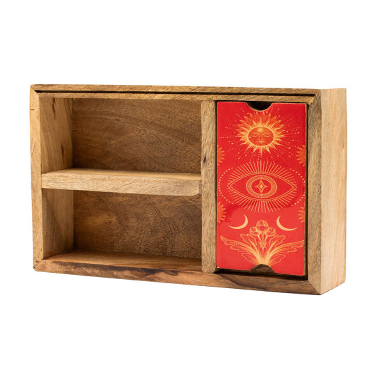 Krabička na tarot s tromi priehradkami