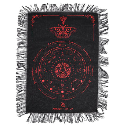 Podložka na kyvadlo Ancient Witch – Moľa · čierna a červená