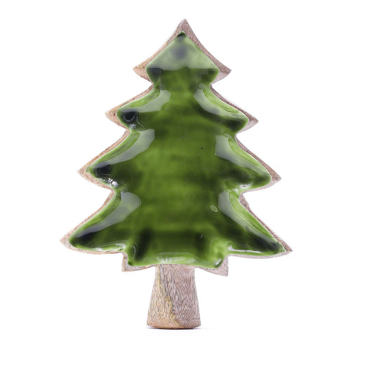 Smaltovaná Miska v Tvare Strome 25x19cm