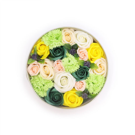 Round Box - Spring Celibrations - Yellow &amp; Greens