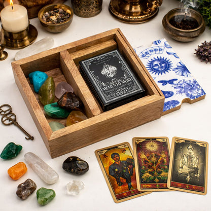 Krabička na tarot s dvoma priehradkami