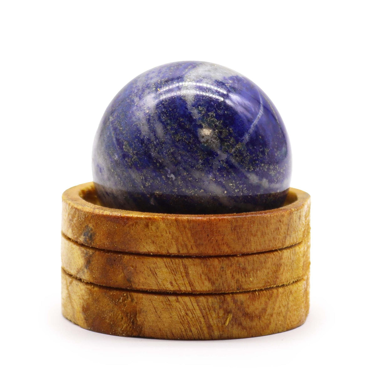 Minerálna guľa so stojančekom – lapis lazuli, 50 mm