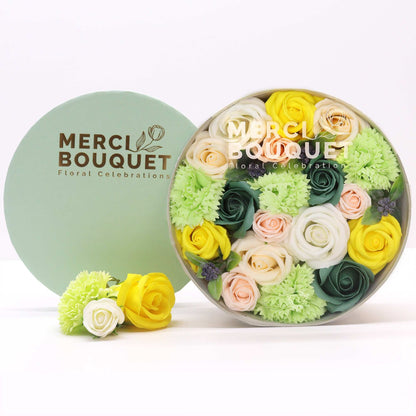 Round Box - Spring Celibrations - Yellow &amp; Greens