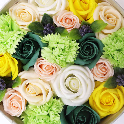 Round Box - Spring Celibrations - Yellow &amp; Greens