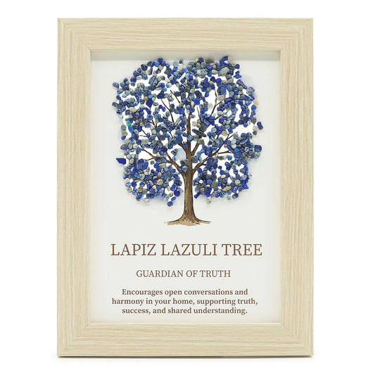 Obraz s minerálmi Strom života – lapis lazuli