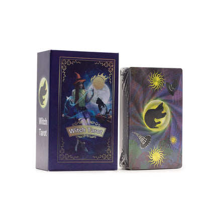 Tarotové karty Witch Tarot s príručkou – fialová