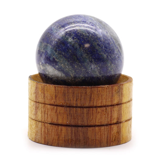 Minerálna guľa so stojanom – lapis lazuli, 40 mm