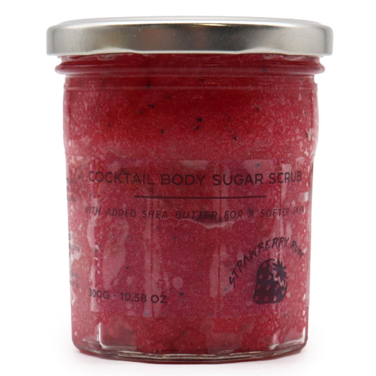 Cukrový telový peeling s vôňou - Strawberry Rum 300g