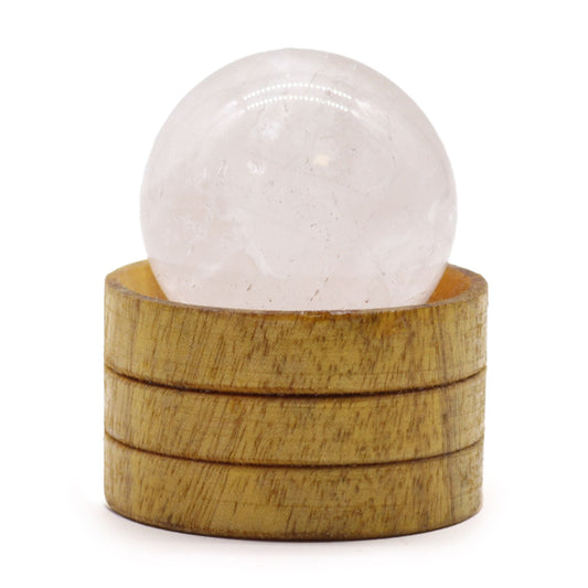 Minerálna guľa so stojanom – krištáľ, 40 mm