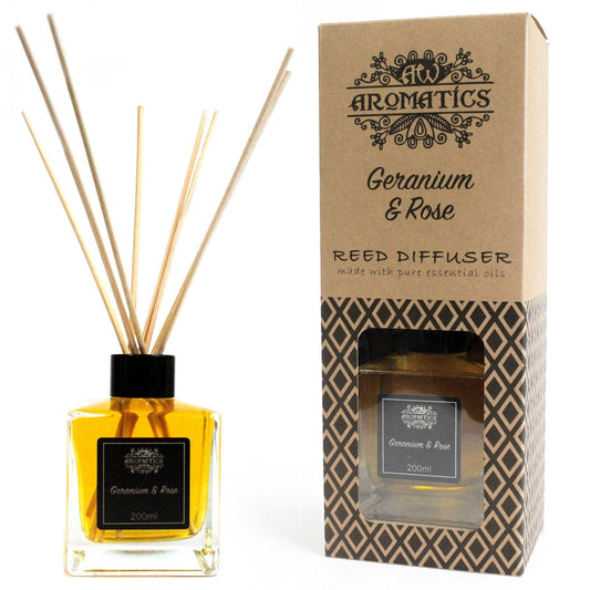 Aróma difuzér s esenciálnymi olejmi Pelargonie &amp; Ruže 200 ml